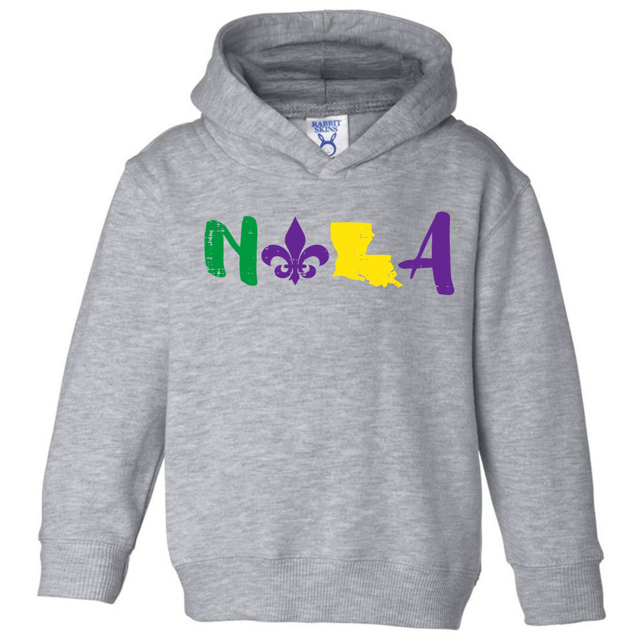 Nola Mardi Gras Jester New Orleans Louisiana Carnival Gift Toddler Hoodie