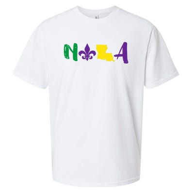 Nola Mardi Gras Jester New Orleans Louisiana Carnival Gift Sueded Cloud Jersey T-Shirt