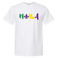 Nola Mardi Gras Jester New Orleans Louisiana Carnival Gift Garment-Dyed Heavyweight T-Shirt