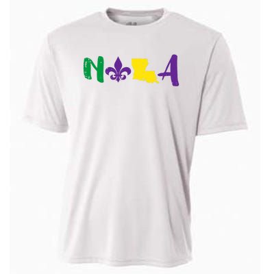 Nola Mardi Gras Jester New Orleans Louisiana Carnival Gift Cooling Performance Crew T-Shirt