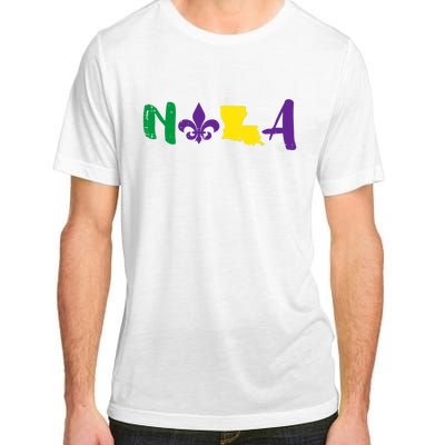 Nola Mardi Gras Jester New Orleans Louisiana Carnival Gift Adult ChromaSoft Performance T-Shirt