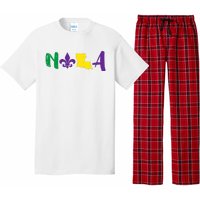 Nola Mardi Gras Jester New Orleans Louisiana Carnival Gift Pajama Set