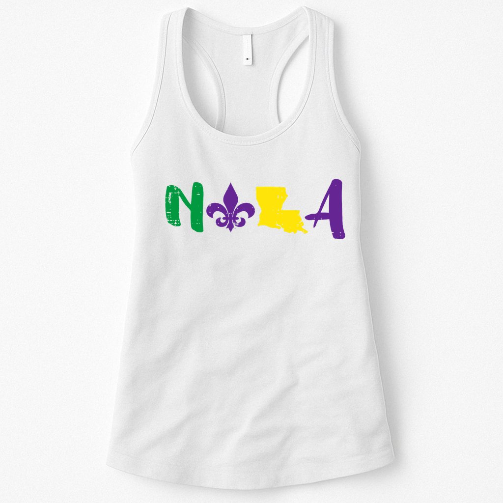 Nola Mardi Gras Jester New Orleans Louisiana Carnival Gift Womens Tank Top