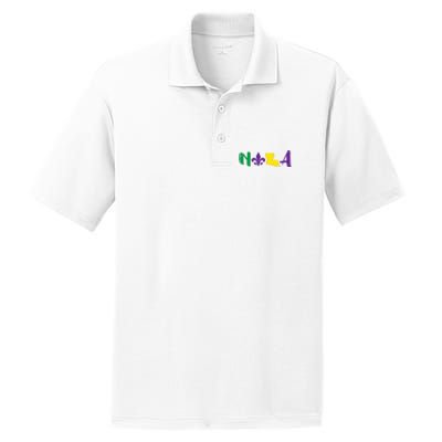 Nola Mardi Gras Jester New Orleans Louisiana Carnival Gift PosiCharge RacerMesh Polo