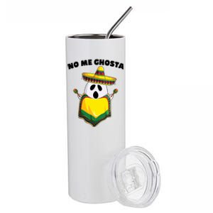 No Me Ghosta Gusta Funny Mexican Halloween Stainless Steel Tumbler