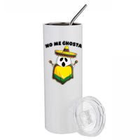 No Me Ghosta Gusta Funny Mexican Halloween Stainless Steel Tumbler