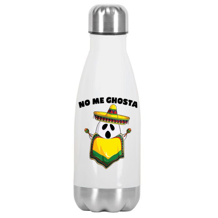 No Me Ghosta Gusta Funny Mexican Halloween Stainless Steel Insulated Water Bottle