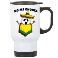 No Me Ghosta Gusta Funny Mexican Halloween Stainless Steel Travel Mug