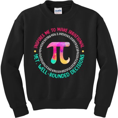 Nerd Math Geek Teacher funny pi day Kids Sweatshirt