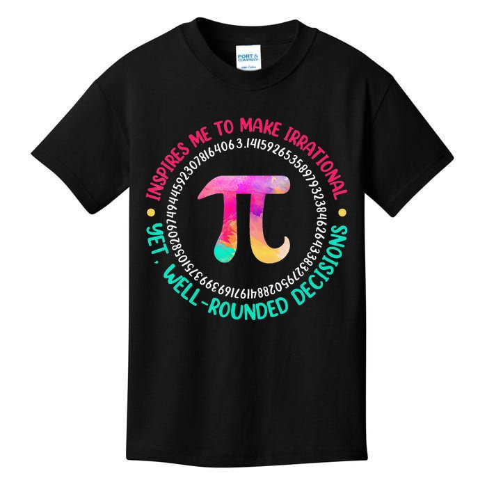 Nerd Math Geek Teacher funny pi day Kids T-Shirt