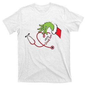 Nurse Merry Grinchmas Merry Christmas T-Shirt