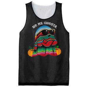 No Me Ghosta Funny Mexican Halloween Ghost Mesh Reversible Basketball Jersey Tank