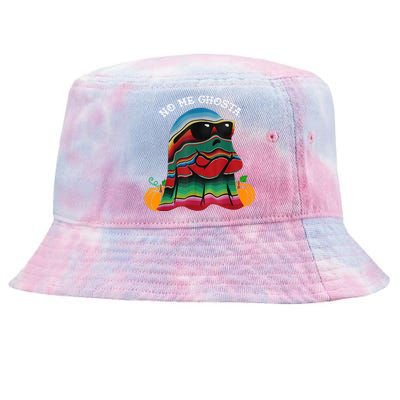 No Me Ghosta Funny Mexican Halloween Ghost Tie-Dyed Bucket Hat