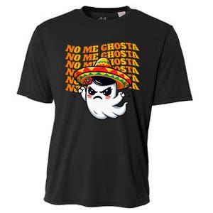 No Me Ghosta Funny Mexican Halloween Ghost Cooling Performance Crew T-Shirt