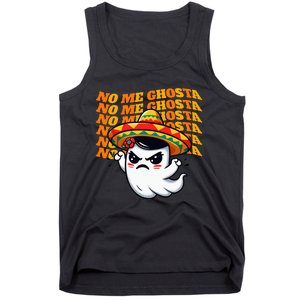 No Me Ghosta Funny Mexican Halloween Ghost Tank Top