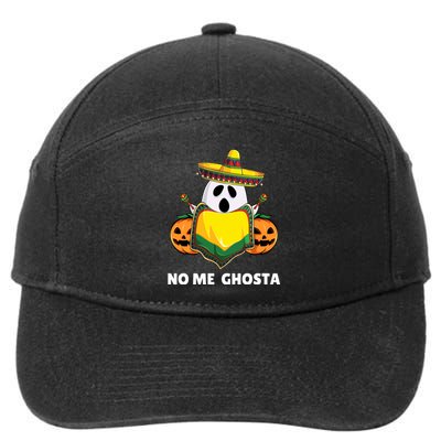 No Me Ghosta Gusta Funny Mexican Halloween Ghost Boo 7-Panel Snapback Hat