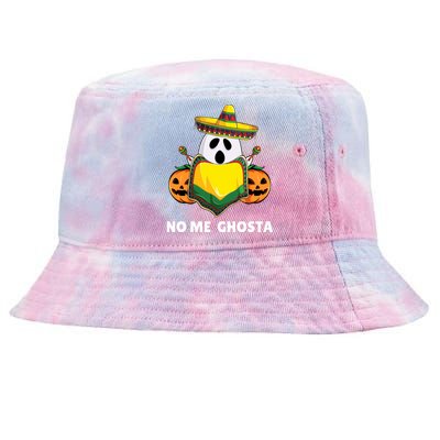 No Me Ghosta Gusta Funny Mexican Halloween Ghost Boo Tie-Dyed Bucket Hat