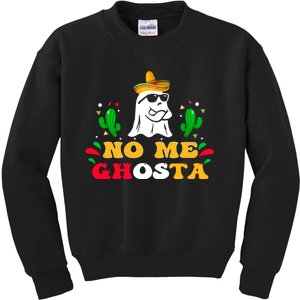 No Me Ghosta Gusta Funny Mexican Halloween Ghost Boo Kids Sweatshirt