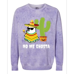 No Me Ghosta Gusta Funny Mexican Halloween Ghost Boo Colorblast Crewneck Sweatshirt