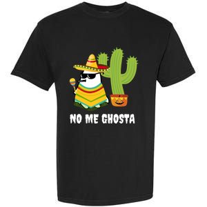 No Me Ghosta Gusta Funny Mexican Halloween Ghost Boo Garment-Dyed Heavyweight T-Shirt