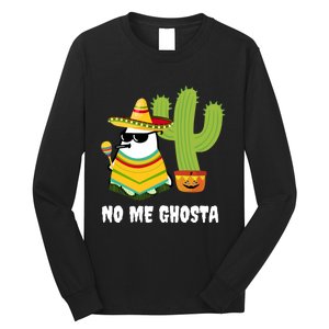 No Me Ghosta Gusta Funny Mexican Halloween Ghost Boo Long Sleeve Shirt