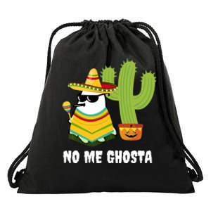 No Me Ghosta Gusta Funny Mexican Halloween Ghost Boo Drawstring Bag