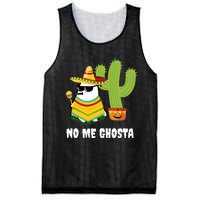 No Me Ghosta Gusta Funny Mexican Halloween Ghost Boo Mesh Reversible Basketball Jersey Tank