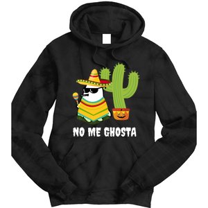 No Me Ghosta Gusta Funny Mexican Halloween Ghost Boo Tie Dye Hoodie