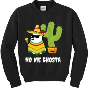 No Me Ghosta Gusta Funny Mexican Halloween Ghost Boo Kids Sweatshirt