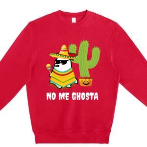 No Me Ghosta Gusta Funny Mexican Halloween Ghost Boo Premium Crewneck Sweatshirt