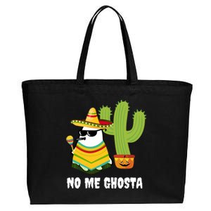 No Me Ghosta Gusta Funny Mexican Halloween Ghost Boo Cotton Canvas Jumbo Tote