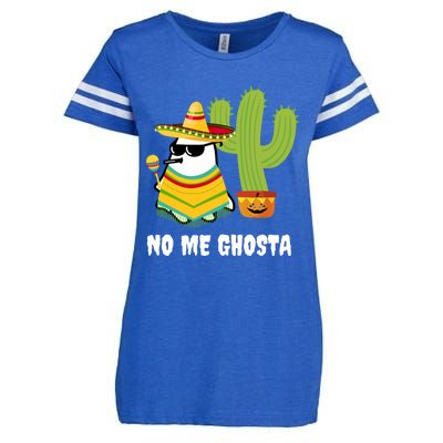 No Me Ghosta Gusta Funny Mexican Halloween Ghost Boo Enza Ladies Jersey Football T-Shirt