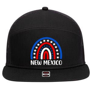 New Mexico Gift I Love New Mexico Usa Gift 7 Panel Mesh Trucker Snapback Hat