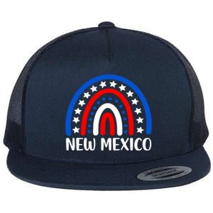 New Mexico Gift I Love New Mexico Usa Gift Flat Bill Trucker Hat