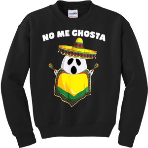 No Me Ghosta Gusta Funny Mexican Halloween Kids Sweatshirt