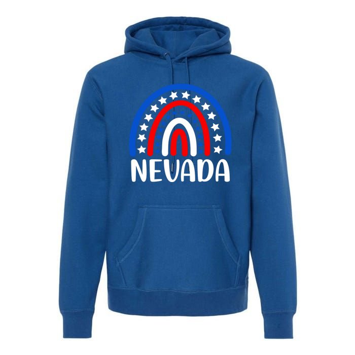 Nevada Meaningful Gift I Love Nevada Usa Gift Premium Hoodie