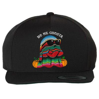 No Me Ghosta Funny Mexican Halloween Ghost Wool Snapback Cap