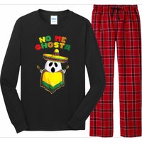 No Me Ghosta Gusta Funny Mexican Halloween No Me Ghosts Boo Long Sleeve Pajama Set