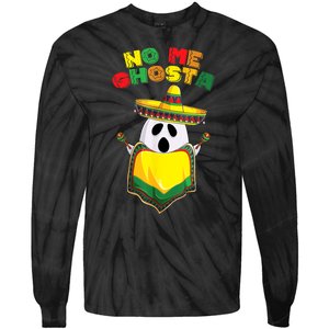 No Me Ghosta Gusta Funny Mexican Halloween No Me Ghosts Boo Tie-Dye Long Sleeve Shirt