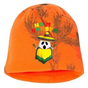 No Me Ghosta Gusta Funny Mexican Halloween No Me Ghosts Boo Kati - Camo Knit Beanie