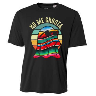 No Me Ghosta Funny Mexican Halloween Cute Ghost Vintage Cooling Performance Crew T-Shirt