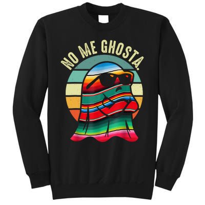 No Me Ghosta Funny Mexican Halloween Cute Ghost Vintage Sweatshirt