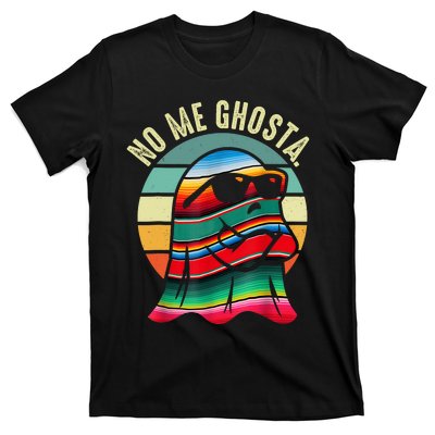 No Me Ghosta Funny Mexican Halloween Cute Ghost Vintage T-Shirt