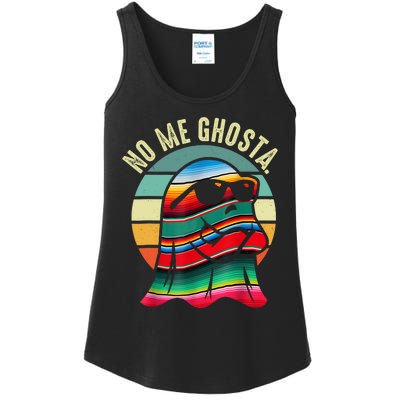 No Me Ghosta Funny Mexican Halloween Cute Ghost Vintage Ladies Essential Tank