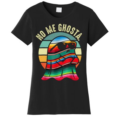 No Me Ghosta Funny Mexican Halloween Cute Ghost Vintage Women's T-Shirt