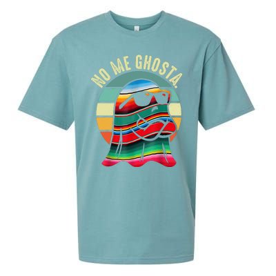 No Me Ghosta Funny Mexican Halloween Cute Ghost Vintage Sueded Cloud Jersey T-Shirt