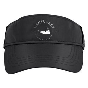 Nantucket Massachusetts Graphic Adult Drive Performance Visor