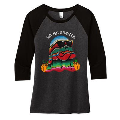 No Me Ghosta Funny Mexican Halloween Ghost Women's Tri-Blend 3/4-Sleeve Raglan Shirt