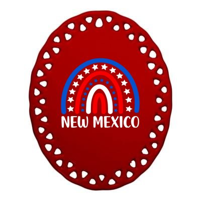 New Mexico Gift I Love New Mexico Usa Cool Gift Ceramic Oval Ornament