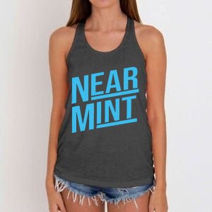 Near Mint Grade Funny Baseball Card Collector Trading Cards Women's Knotted Racerback Tank